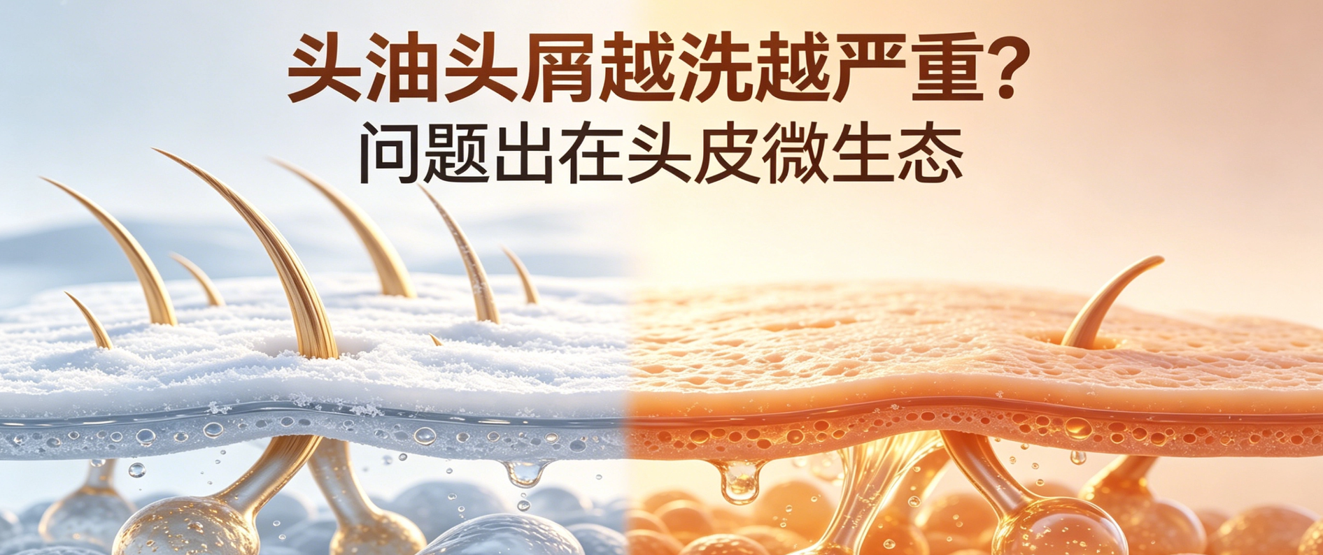 头油头屑越洗越严重？问题出在头皮微生态！