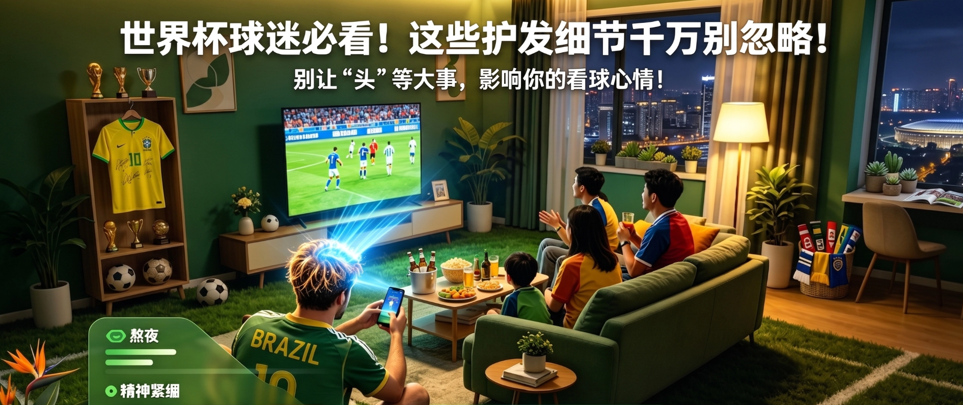 世界杯球迷必看！这些护发细节千万别忽略！