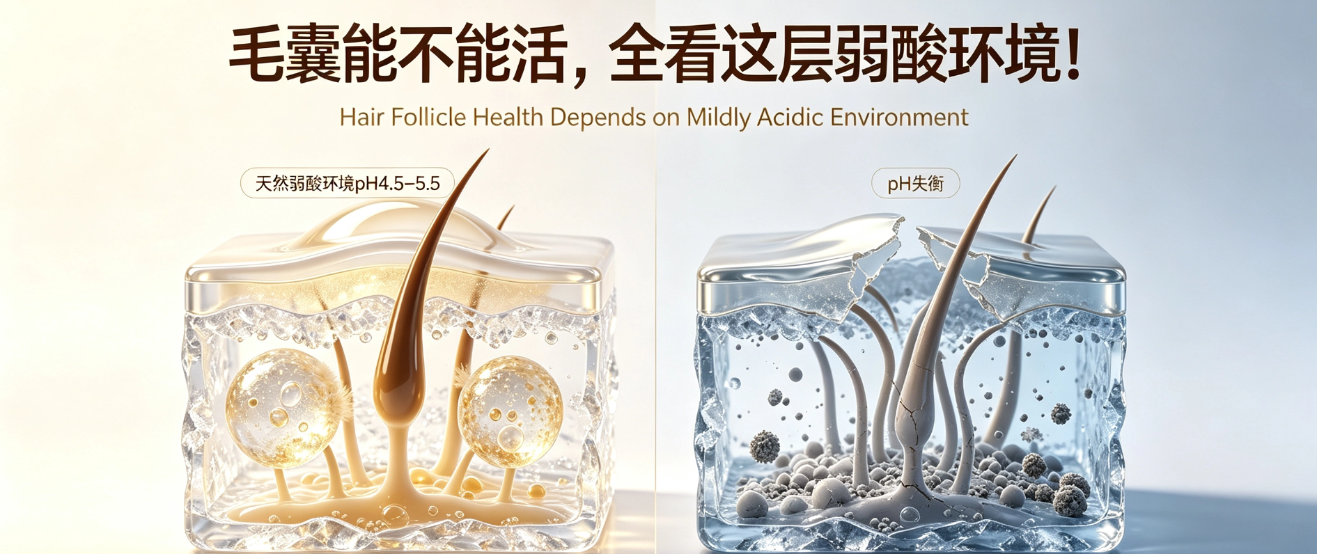 毛囊能不能活，全看这层弱酸环境！