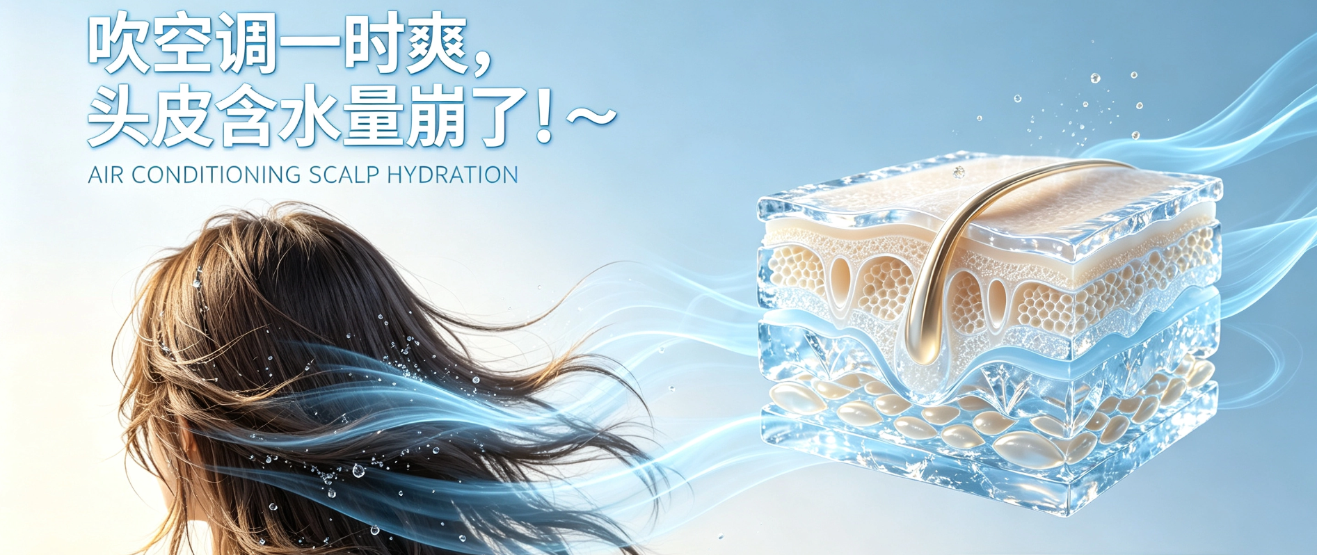吹空调一时爽，头皮含水量崩了！